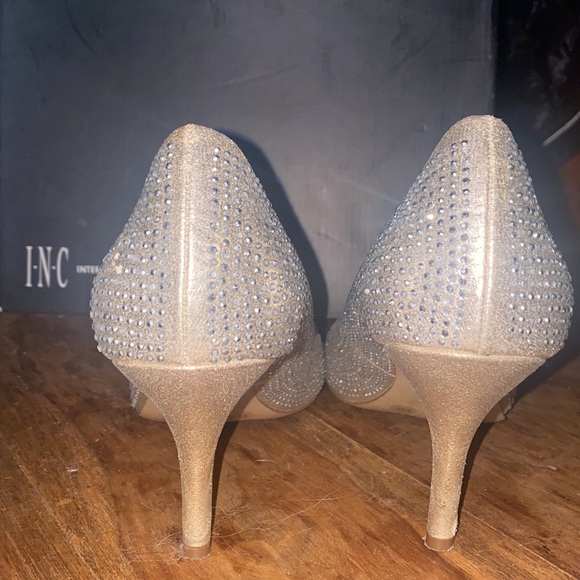 INC Zitah Crystal Embellished Pointed Toe Pumps - Picture 7 of 8